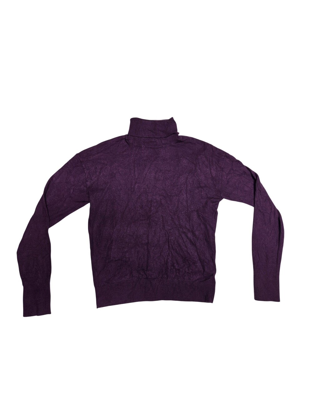 Express Purple Plum Turtleneck Long Sleeve Pullover Sweater Women Size Medium